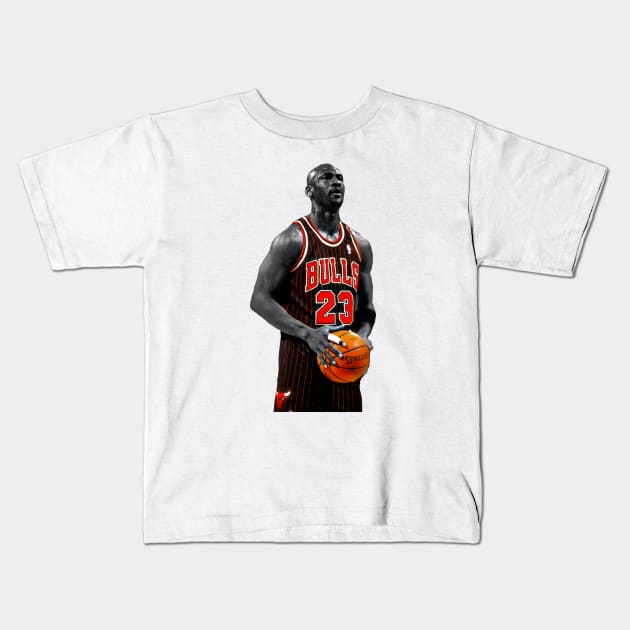 Michael Jordan Chicago bulls Kids T-Shirt by Aka.V.E